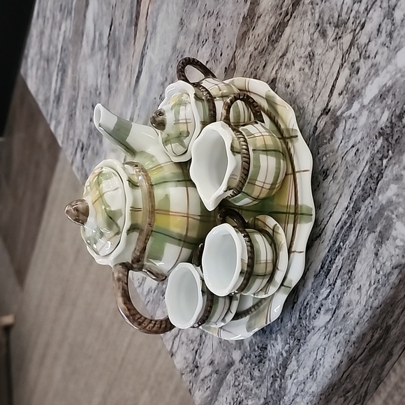 Miniature teapot set - Picture 1 of 14